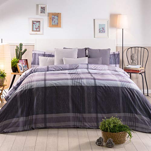 Sancarlos EDIMBURGO Bedruckte Bettbezüge, Polyester, Beere, Bed 105 cm von Sancarlos