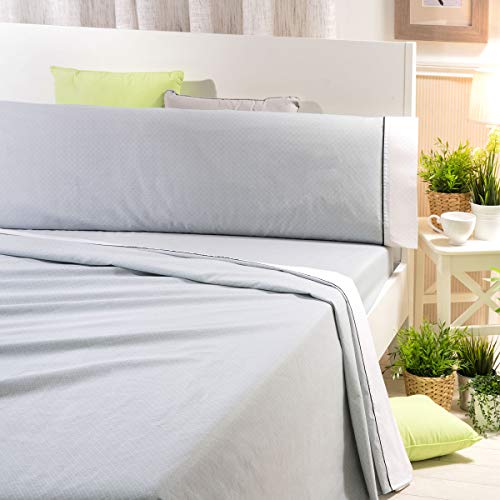 Sancarlos Geometric Bettwäsche-Sets, Polyester, grau, Bett 90 cm von Sancarlos