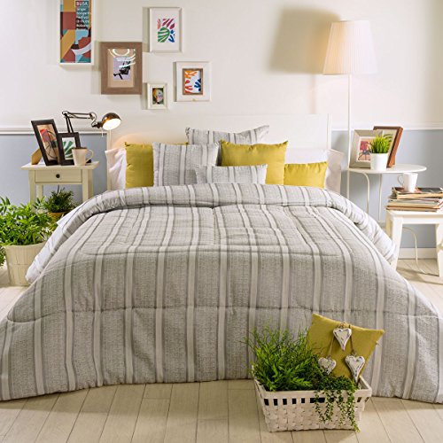 Sancarlos Julia Steppdecke, Polyester, grau, Bett 135 cm von Sancarlos