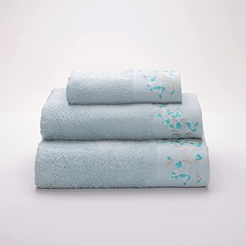 Sancarlos Marisa Badetuch, 100 % Baumwolle, Frottee, Blau, Größe 100 x 150 cm Sancarlos Marisa Badetuch, 100 % Baumwolle, Frottee, Blau, Größe 100 x 150 cm von Sancarlos