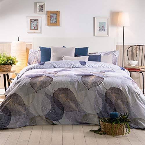 Sancarlos Nessy Bedruckte Bettbezüge, Polyester, blau, Bett 135 cm von Sancarlos