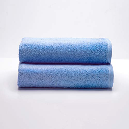 Sancarlos - 2er-Set Ocean-Handtücher, blau, 100% Baumwolle, 550 g/m² von Sancarlos