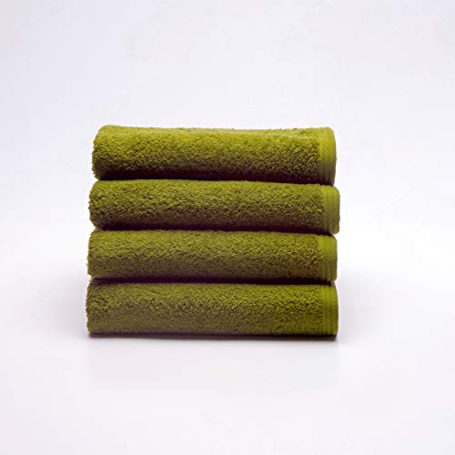 Sancarlos - Set mit 4 Handtüchern, grün, 100% Baumwolle, 550 g/m² von Sancarlos