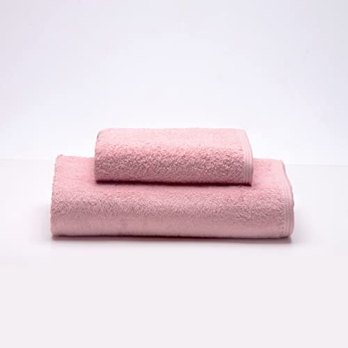 Sancarlos Ocean-Handtücher für Waschbecken und Dusche, Rosa, 100% Baumwolle, 550 g/m² von Sancarlos