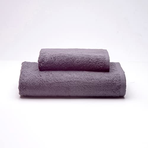 Sancarlos Ocean-Handtücher für Waschbecken und Dusche, Dunkelgrau, 100% Baumwolle, 550 g/m² von Sancarlos