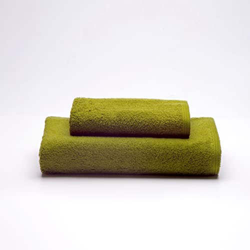 Sancarlos Ocean-Handtücher für Waschbecken und Dusche, Grün, 100 % Baumwolle, 550 g/m² von Sancarlos