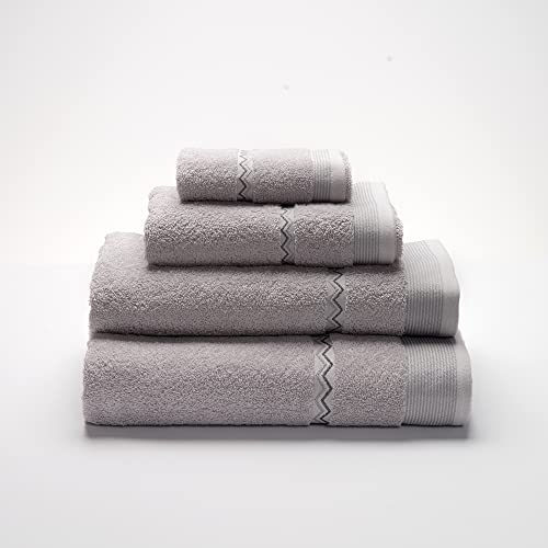 Sancarlos PIRAMIDE - Toilettenhandtuch, 100% Baumwolle, Grau, Größe 30 x 50 cm von Sancarlos