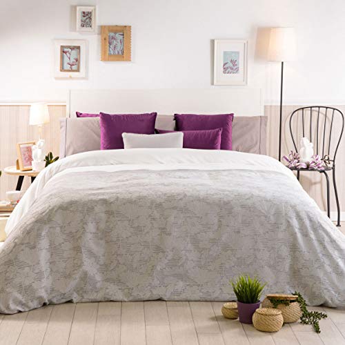 Sancarlos TINKA Bestickte Bettbezüge, Polyester, grau, CAMA DE 150/160 cm von Sancarlos