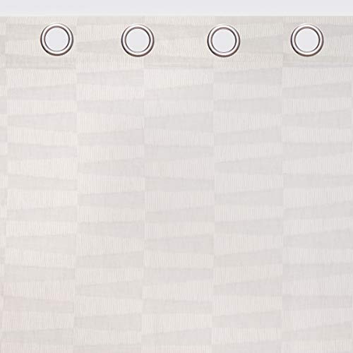 Sancarlos Bricks Vorhang, 100% Polyester, Weiß, 140 x 270 cm von Sancarlos