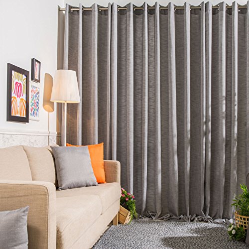 Sancarlos - Vorhang aus Eloise, 100 % Polyester, grau, 270 x 140 cm von Sancarlos
