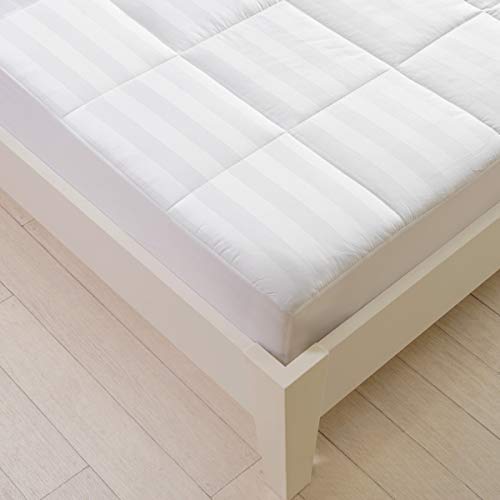 Sancarlos Wendbarer Stoff Comfort Matratzenschoner, Weiß, für 135 cm breite Betten von Sancarlos