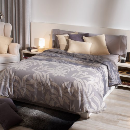 Sancarlos Bettbezug, Baumwolle Polyester, grau, Bett mit 90 cm Breite von Sancarlos
