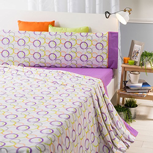 Sancarloss Bettwäsche-Set Dylan, Baumwoll-Polyester Bett 135 cm dunkelviolett von Sancarlos