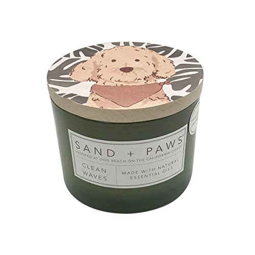 Sand + Paws Duftkerze – Clean Waves – zusätzliche Düfte und Größen – luxuriöse Lufterfrischung im Glas neutralisieren Haustiergerüche und verbessern die Heimdekoration – 100 % Baumwolle bleifreie Sand + Paws Duftkerze – Clean Waves – zusätzliche Düfte und Größen – luxuriöse Lufterfrischung im Glas neutralisieren Haustiergerüche und verbessern die Heimdekoration – 100 % Baumwolle bleifreie von Sand + Fog
