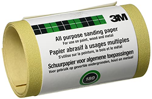 3 M SandBlaster 025180UK Schleifpapier-Rolle, fein P180 115 mm x 2,5 m zwischen den Schichten Schleifpapier Rolle von ScotchBlue