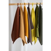 Set Mit 6 Leinen Geschirrtüchern, Leinen Geschirrtücher, Grau Küchentuch, Natürliche Leinentücher, Erweichtes Leinentuch, Küchenwäsche von SandSnowLinen