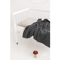 Leinen Babydecke, Weiße Waffel Decke, Kinderzimmer Kinderdecke, Baby Junge Decke von SandSnowLinen