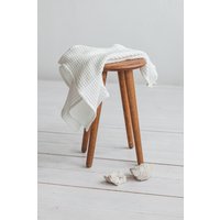 Leinen Badetücher Set, Leinen Handtuch Waffeltuch, Weiß, Waffeltuch, Gästetuch von SandSnowLinen