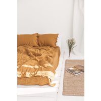 Leinen Bettbezug Und Kissenbezüge, Bettwäsche Set, Doona Bezug Mit Shams, Queen King Size Set von SandSnowLinen