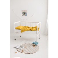Leinen Bettwäsche Set, Bettbezug Und Kissenbezug Set Für Kleinkinder, Neugeborenen Natürliche Gelbe Mädchen Jungen von SandSnowLinen