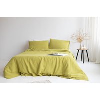 Leinen Queen Bettbezug Und Kissenbezüge, Bettwäsche Set Mit Krawatten, Doona Bezug Schnüren von SandSnowLinen