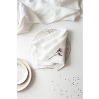 Leinenservietten Set, Weiße Leinenservietten, Weiß Hochzeit Tischwäsche von SandSnowLinen