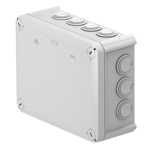 SD ProfiLine Abzweigkasten H16, 190x150x77mm, lichtgrau, Einsteckdichtungen von Sandach