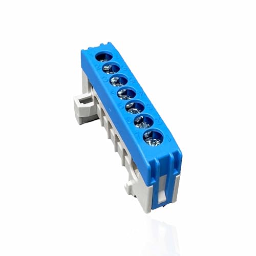 SD ProfiLine Nullleiterklemme N7-F2 blau/ PE7-F2 grün/gelb/ A7-F2 grau, 7-polig, 1 Stück (blau) von Sandach