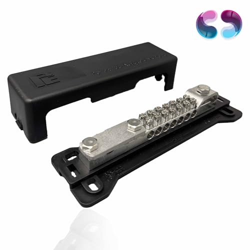 SD-ProfiLine Potentialausgleichsschiene POT 16/25 SW SN ES, 2-reihig, schwarz, 1 Stück von Sandach