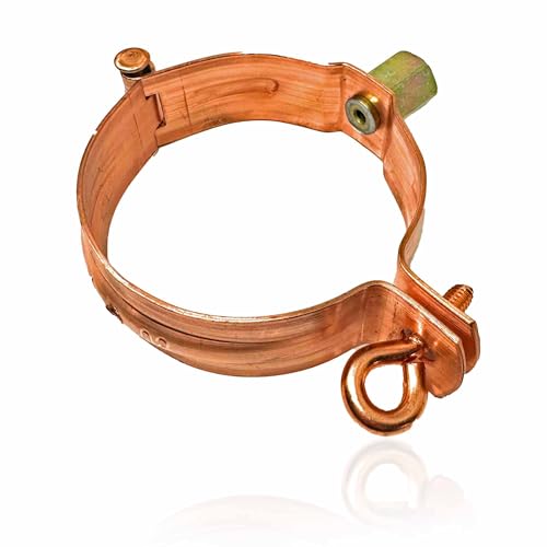 SD ProfiLine Regenrohrschelle/Fallrohrschelle Kupfer, M8/M10 Stufengewinde (80mm) von Sandach