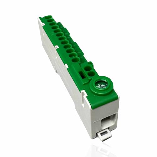 SD ProfiLine Verteilerklemme N 14-S blau, PE 14-S grün, A 14-S grau, 1 Stück (grün) von Sandach