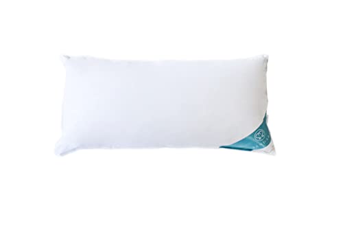 Sandaro Home Kissen 40x80 Daunen-Federnkissen 3 Kammern (750gramm)- Öko-Tex Zertifiziert | Kopfkissen 40x80 100% Naturprodukt in reinem Baumwollbezug, Ultra Comfort Sleeping Pillow von Sandaro Home