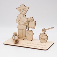 Geldgeschenk Imker - Aus Holz Personalisiert von SandavDesigns