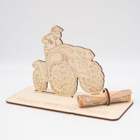 Geldgeschenk Quad - Aus Holz Personalisiert von SandavDesigns
