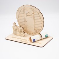 Geldgeschenk Sauna - Aus Holz Personalisiert von SandavDesigns