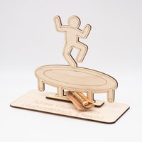 Geldgeschenk Trampolin - Aus Holz Personalisiert von SandavDesigns