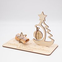 Geldgeschenk Weihnachtsbaum - Aus Holz Personalisiert Geldgeschenk Weihnachtsbaum - Aus Holz Personalisiert von SandavDesigns