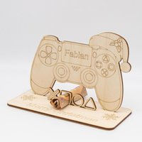 Geldgeschenk Weihnachtscontroller - Aus Holz Personalisiert von SandavDesigns