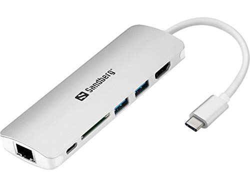 Sandberg USB C Dock HDMI LAN SD USB,61W von Sandberg
