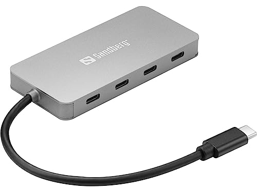 Sandberg USB-C to 4 x USB-C Hub USB-C to 4 x USB-C Hub, USB, 136-41 (USB-C to 4 x USB-C Hub, USB 3.2 Gen 1 (3.1 Gen 1) Type-C, USB 3.2 Gen 1 (3.1 Gen 1) Type-C, 10000 Mbit/s,) von Sandberg