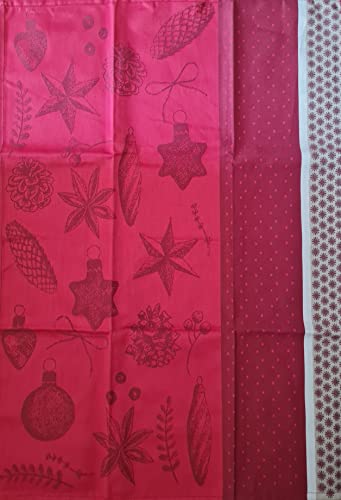 Sander - Geschirrtuch / Handtuch Greg - Weihnachtsmotive - Jacquard / Frotee. (Rot, Baumwolle) von Sander Table + Home