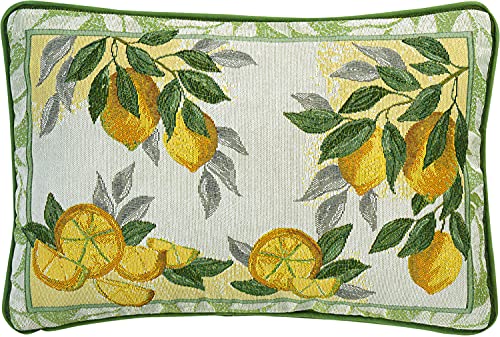 Sander Gobelin Kissen Lemon. 32 x 48 cm, original, Größe:32 x 48 m von Sander