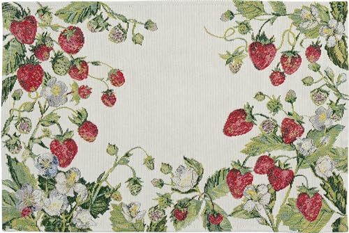 Sander - Gobelin Tischset, Platzset - Strawberry/Erdbeere - 32x48cm von Sander