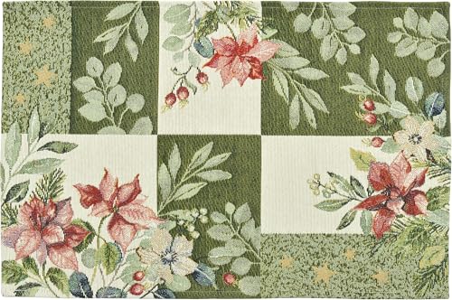Sander Gobelin Tischset - Poinsettia Patch, 32 x 48cm von Sander