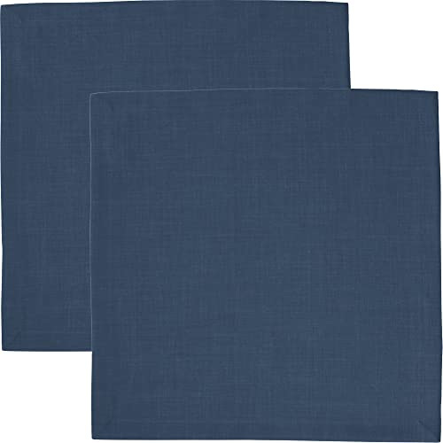 Sander Serviette"Loft" 2er-Pack fleckabweisend jeansblau Größe 40x40 cm von Sander