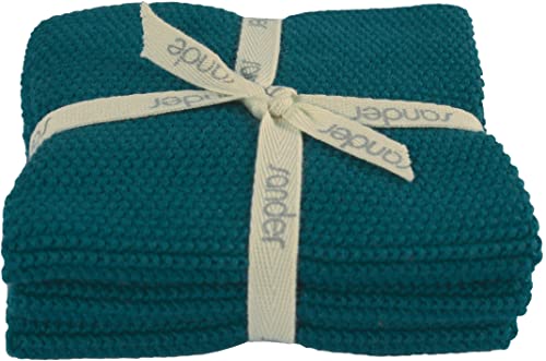 Sander Spültuch, Wischtuch Allstars - 3er Pack - 25 x 25cm (Fb. 44 - Petrol) von Sander