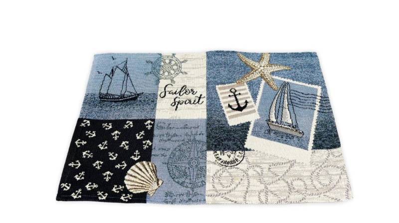 Sander Tischdecke Maritimes Platzdeckchen "Patchwork", ca. 32 x 48 cm (1-tlg, 1 Stück) von Sander