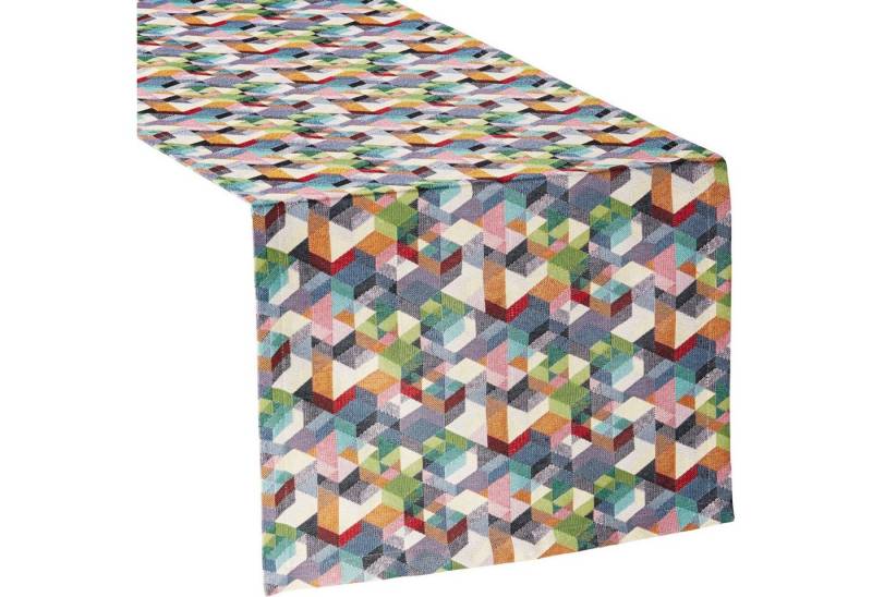 sander table + home Tischdecke Tischläufer Cubes" (1-tlg), Ornamente" von sander table + home