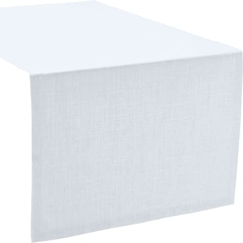 Sander Tischläufer "Loft" fleckabweisend weiß Größe 50x140 cm von Sander