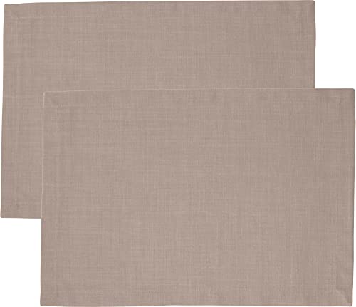 Sander Tischset Loft 2er-Pack fleckabweisend Taupe Größe 35x50 cm von Sander